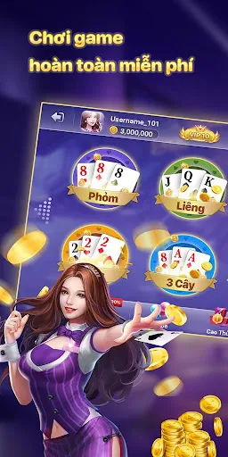 Ảnh chụp màn hình của Game Đánh Bài Online - Tiến Lê