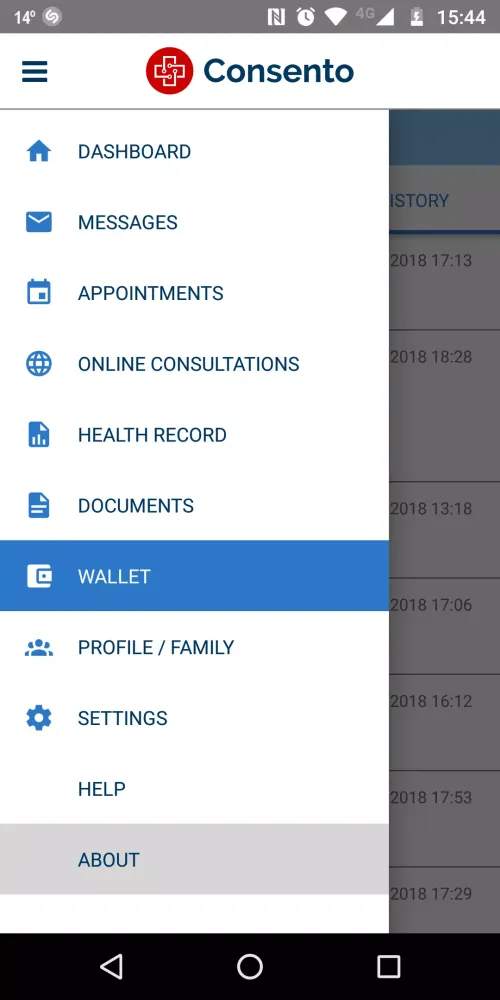 Consento Screenshots