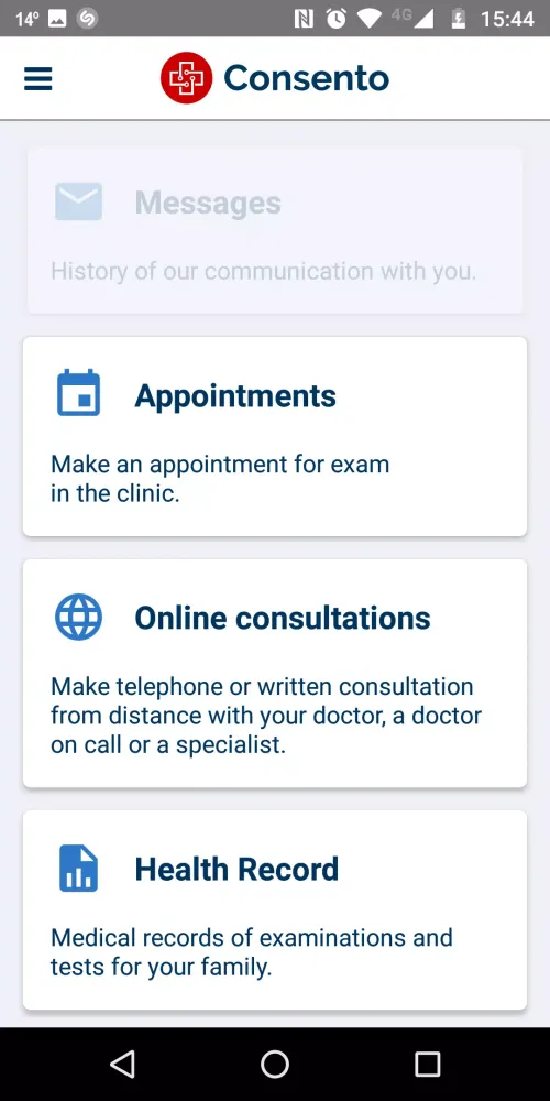 Consento Screenshots