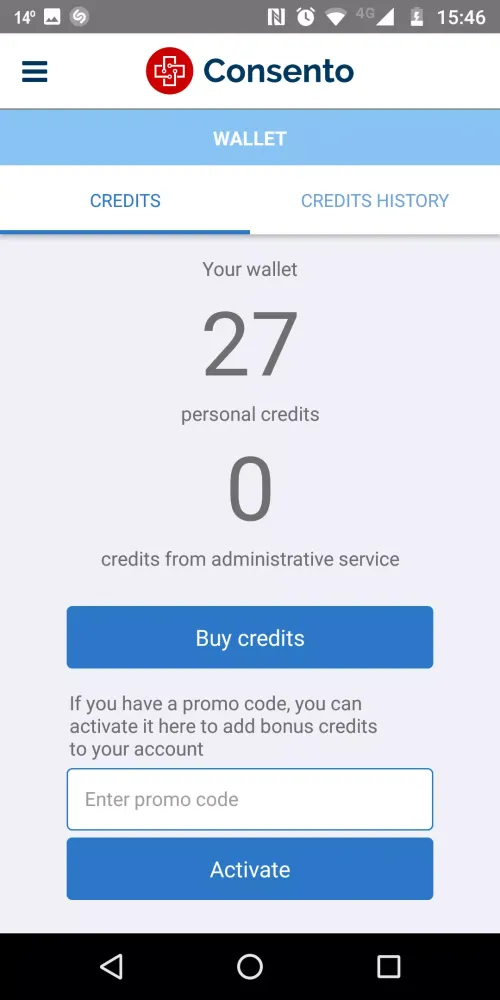 Consento Screenshots