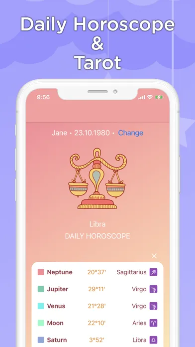 Tangkapan layar Daily Tarot and Horoscope