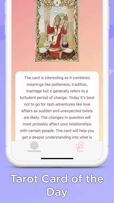 Tangkapan layar Daily Tarot and Horoscope