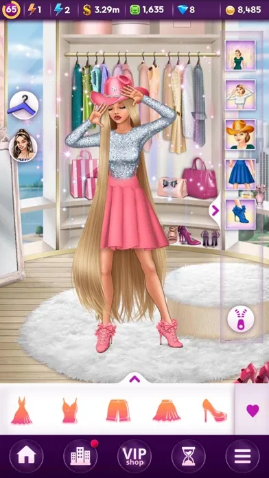 Capturas de tela do Lady Popular: Dress up game
