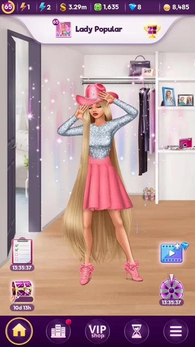 Capturas de tela do Lady Popular: Dress up game