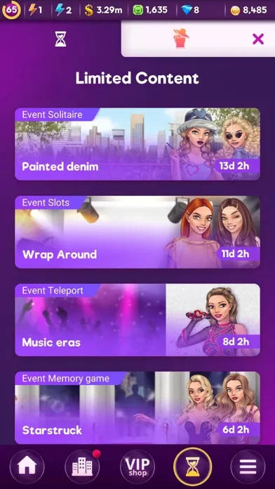 Capturas de tela do Lady Popular: Dress up game