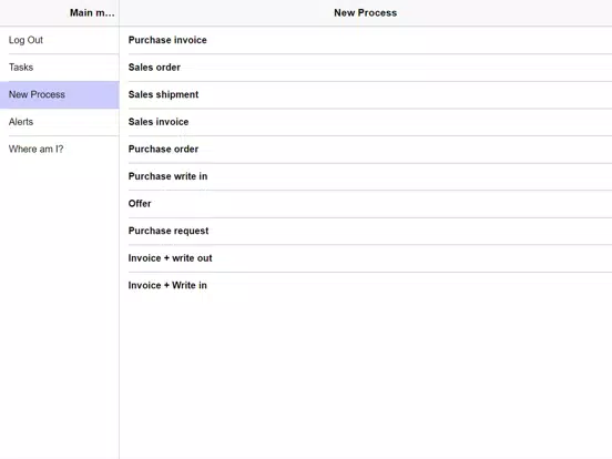 Tangkapan layar Zeron Mobile iPad 