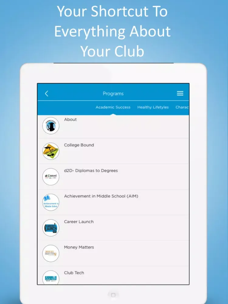 Скриншоты Boys & Girls Clubs of Carson iPad 