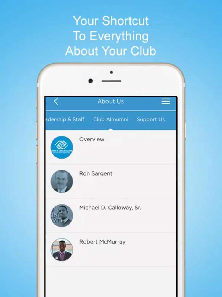 Tangkapan skrin BGC of Greater Cincinnati iPad 