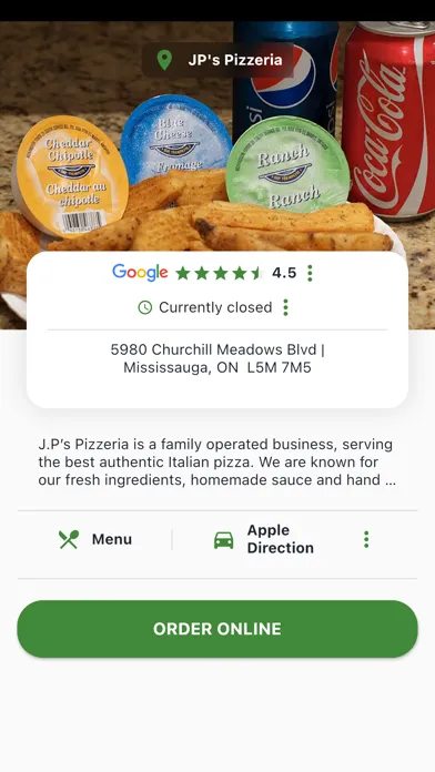 Screenshot di JP’s Pizzeria