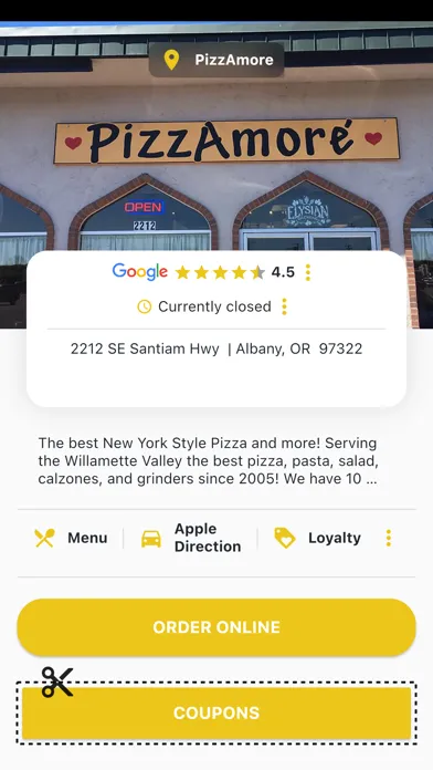 Captures d'écran de PizzAmore Albany