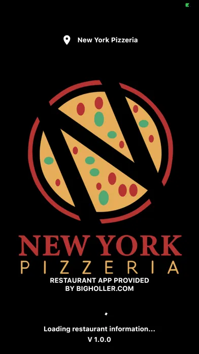 Capturas de tela do New York Pizzeria.