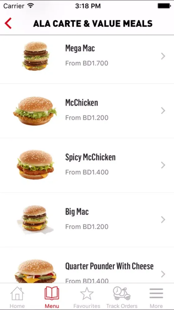 McDelivery Bahrain Screenshots