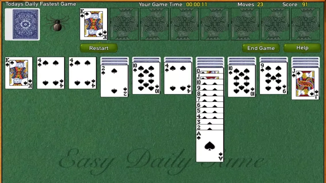 ภาพหน้าจอของ Ultimate Spider Solitaire