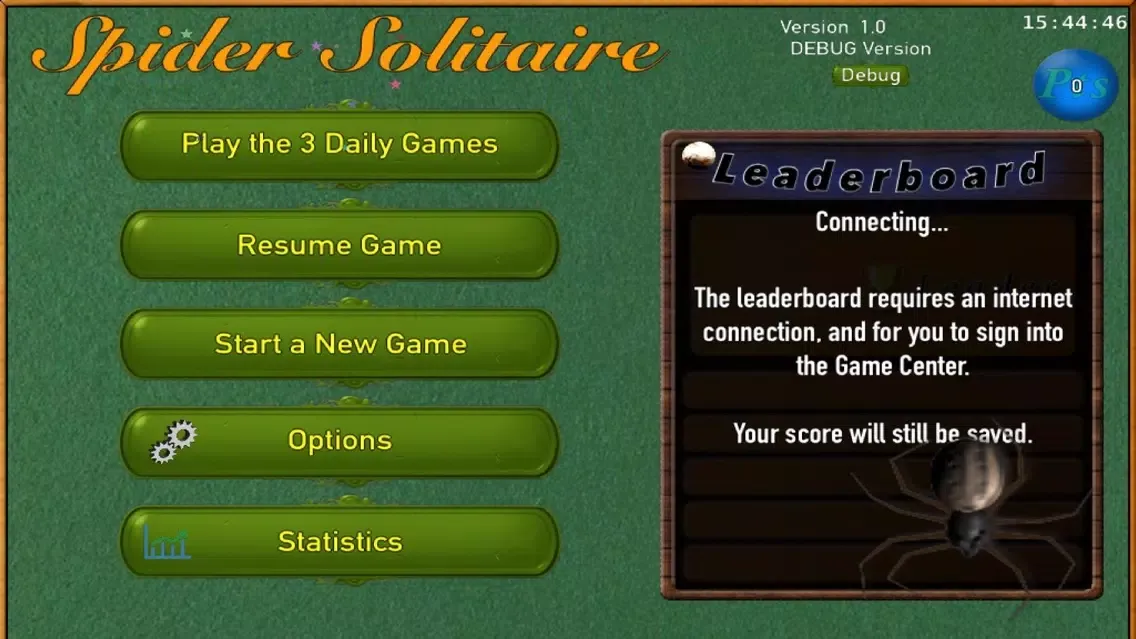 ภาพหน้าจอของ Ultimate Spider Solitaire