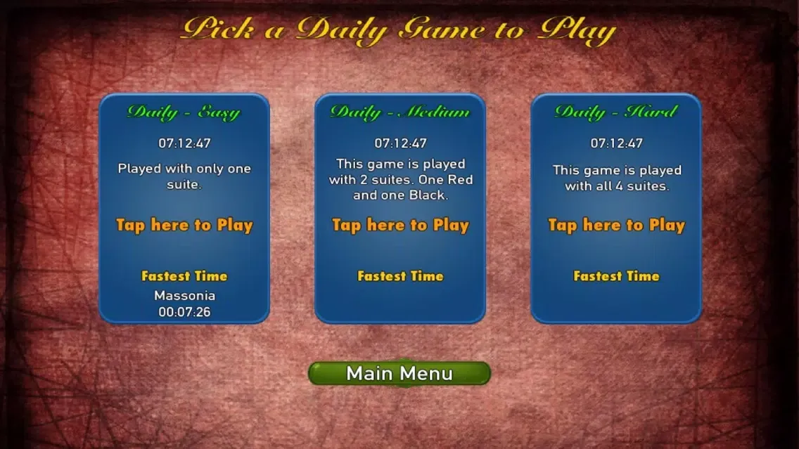 ภาพหน้าจอของ Ultimate Spider Solitaire