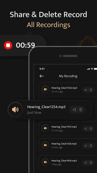 ภาพหน้าจอของ Hearing Amplifier- Clear Sound
