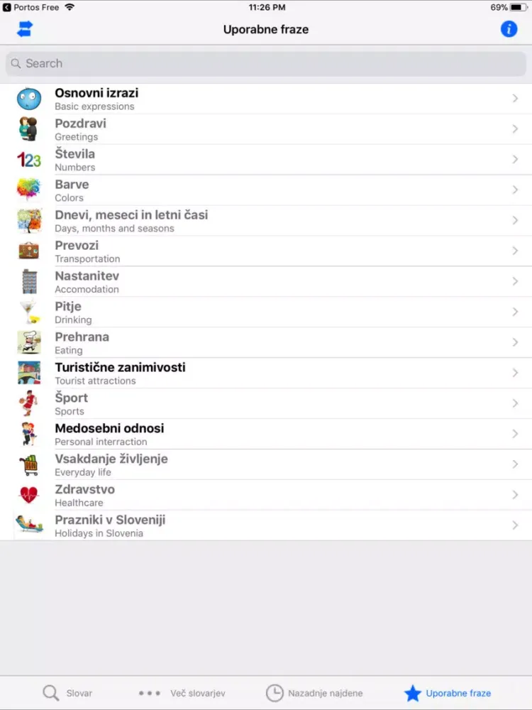 6 Language Dictionary+phrases iPad 應用截圖