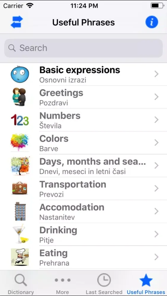 6 Language Dictionary+phrases應用截圖
