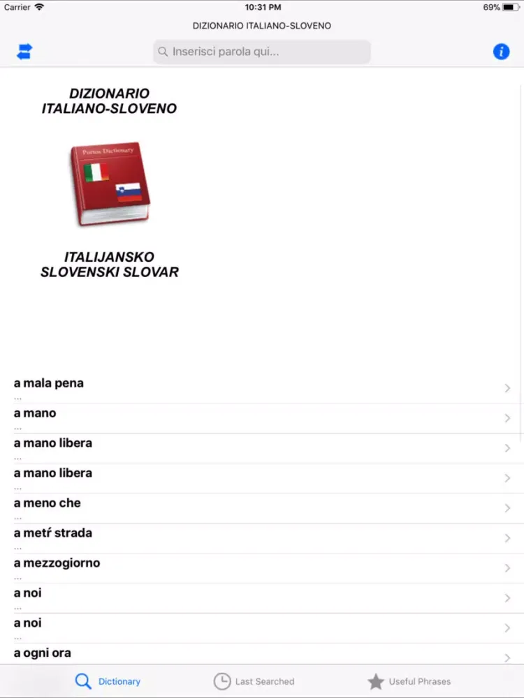 PortosDicty Ita-slo Frasi iPad  স্ক্রিনশট
