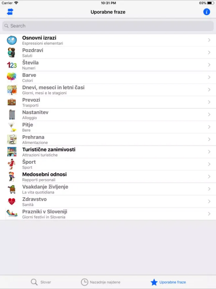 PortosDicty Ita-slo Frasi iPad  স্ক্রিনশট
