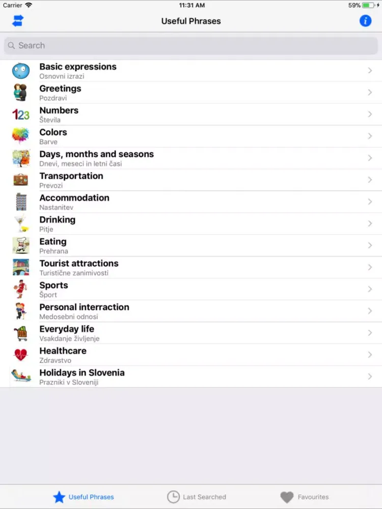 Useful Eng Slo phrases iPad 应用截图