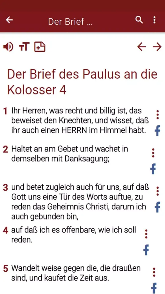 Captures d'écran de Bibel Neues Testament