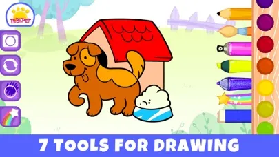 Bibi Drawing & Color Kids Game سکرین شاٹس