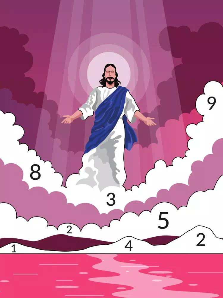 Tangkapan layar Bible Book - Color by Number iPad 