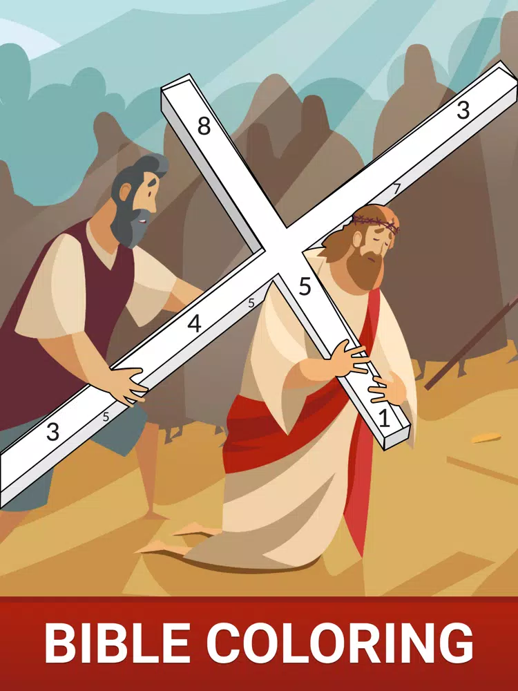 Tangkapan layar Bible Book - Color by Number iPad 
