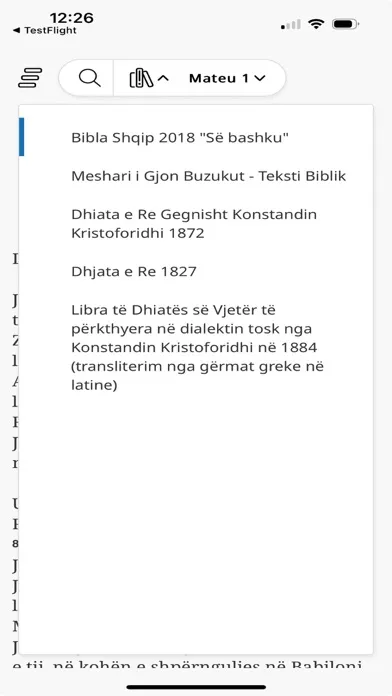 Zrzuty ekranu Bibla Shqip