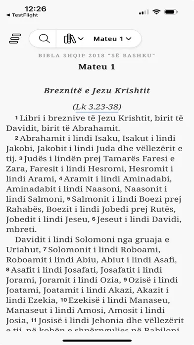 Zrzuty ekranu Bibla Shqip