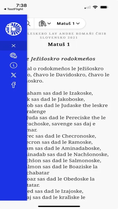 Capturas de tela do E Biblia Andre Romaňi Čhib