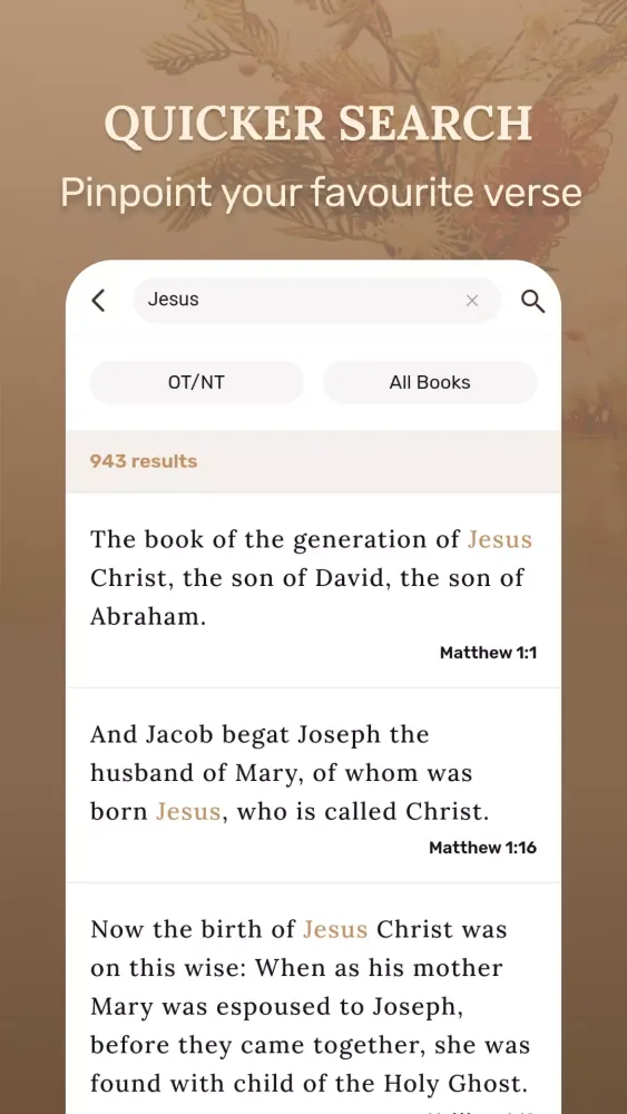 Holy Bible - KJV+Verse Screenshots
