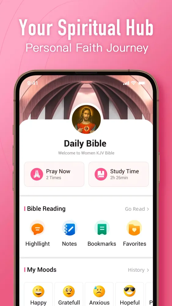 Ảnh chụp màn hình của KJV Bible: Pray, Verse, Audio