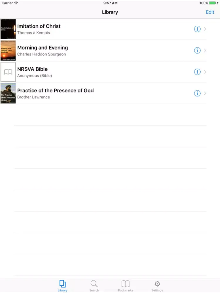 CCEL NRSVA Bible iPad  Screenshots