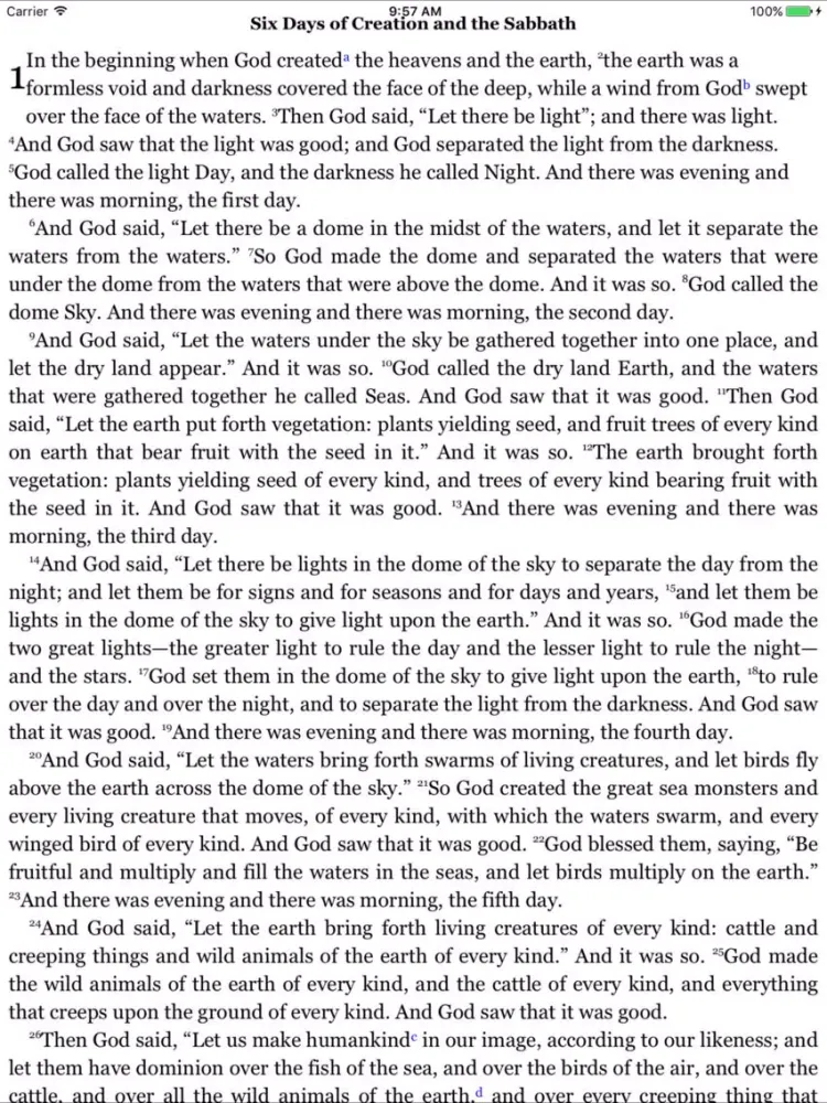 CCEL NRSVA Bible iPad  Screenshots