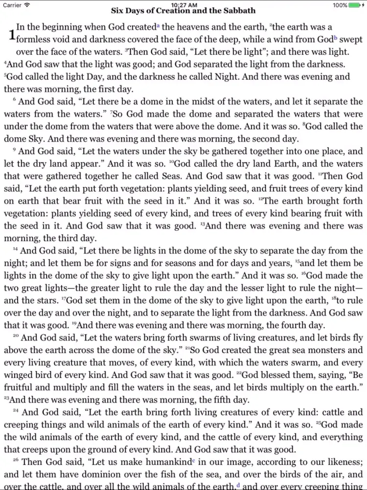 ภาพหน้าจอของ CCEL NRSV Commentaries iPad 