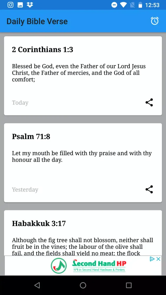Capturas de tela do Bible Concordance