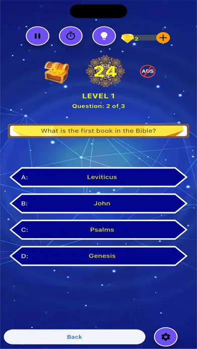 ภาพหน้าจอของ Daily Bible Trivia,Quiz Games