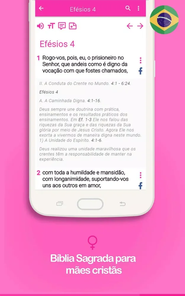 Captures d'écran de Bíblia de estudo da Mulher