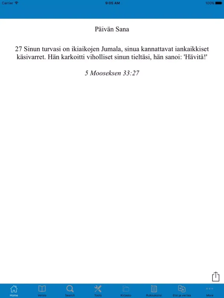 Zrzuty ekranu Pyhä Raamattu (Bible in Finnish) iPad 
