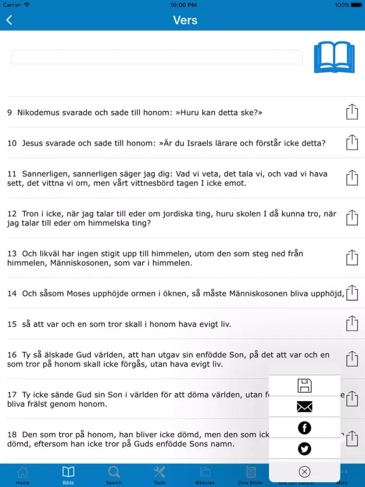 Скриншоты The Bible in Swedish (Bibeln på Svenska) iPad 