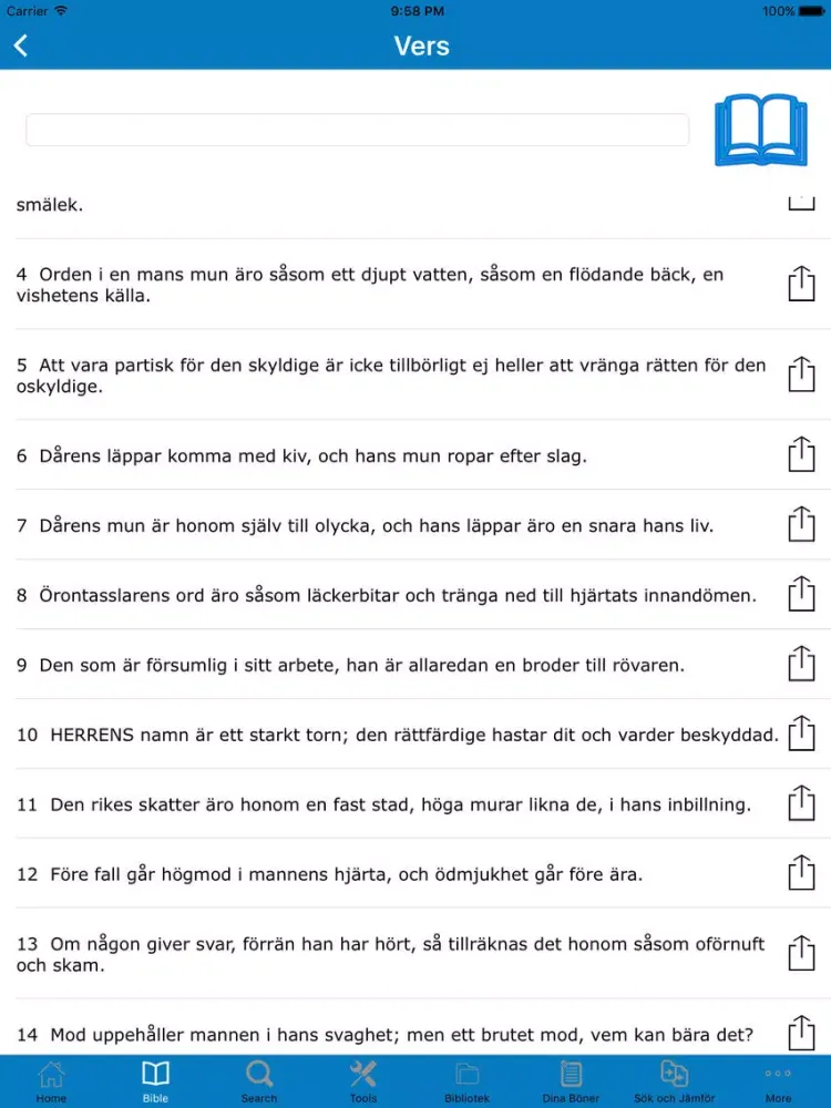 Скриншоты The Bible in Swedish (Bibeln på Svenska) iPad 
