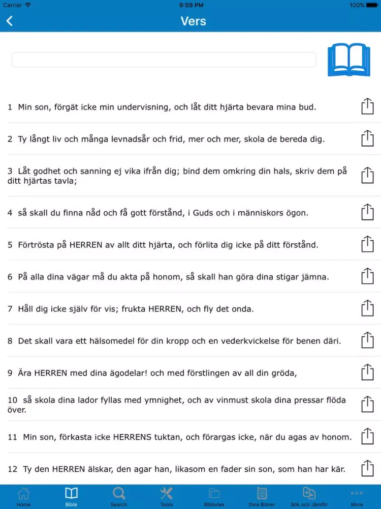 Скриншоты The Bible in Swedish (Bibeln på Svenska) iPad 