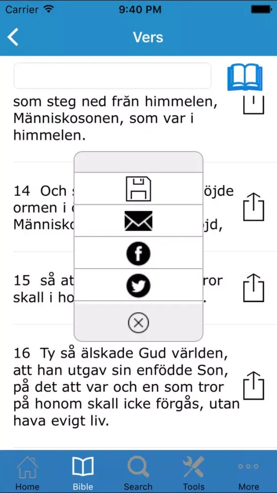 Скриншоты The Bible in Swedish (Bibeln på Svenska)