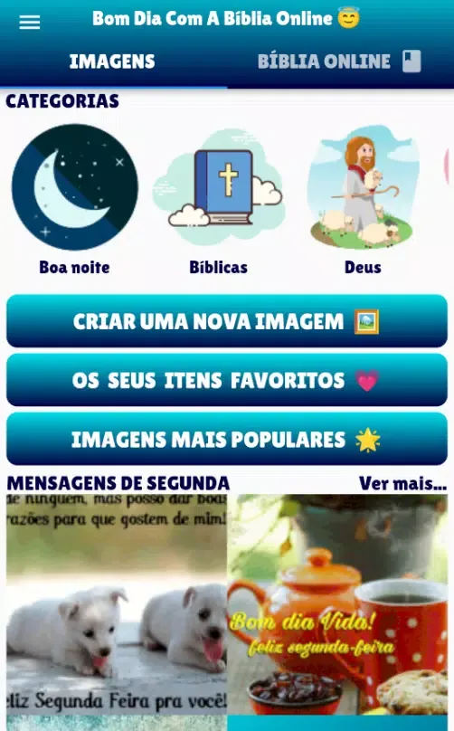 Mensagens de Bom Dia Bíblicas Screenshots