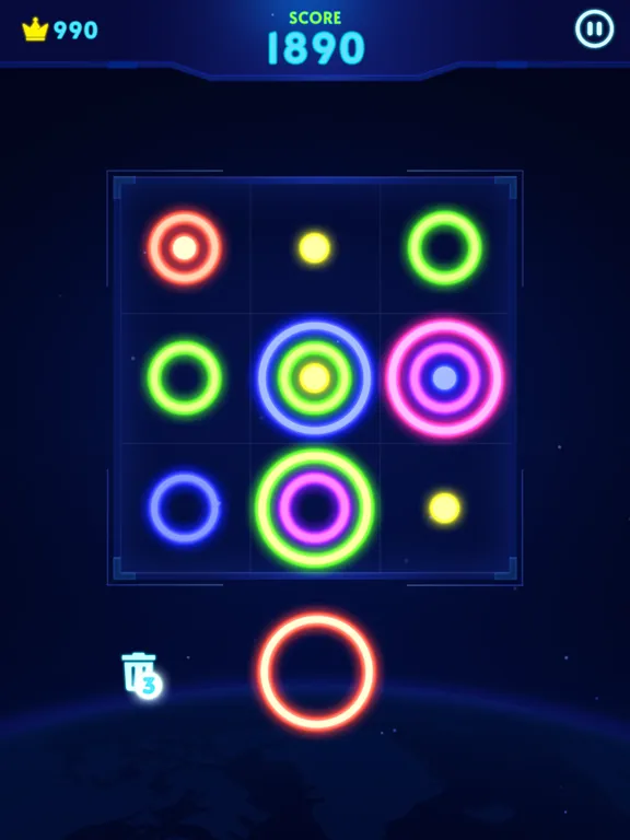 Screenshot di Glow Color Rings iPad 