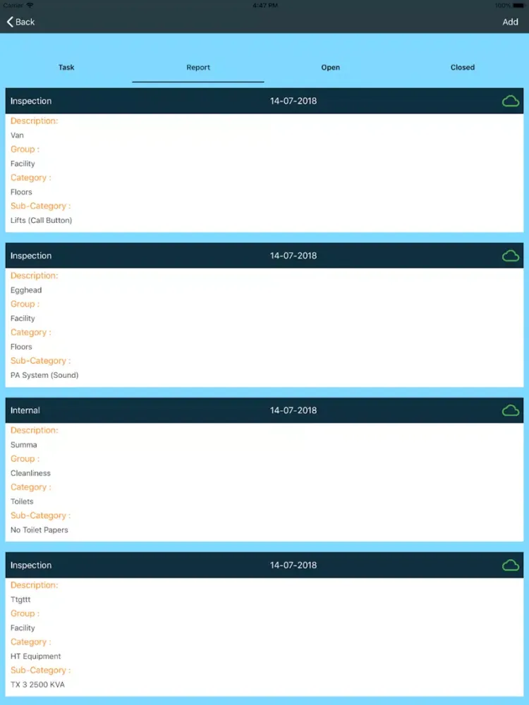 BiData Property Management iPad  Screenshots