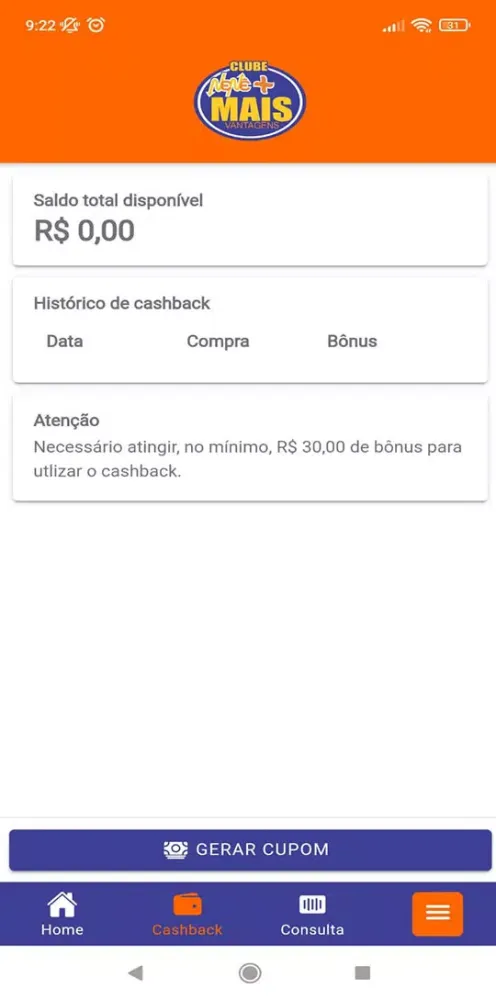 Zrzuty ekranu Nenê Supermercado