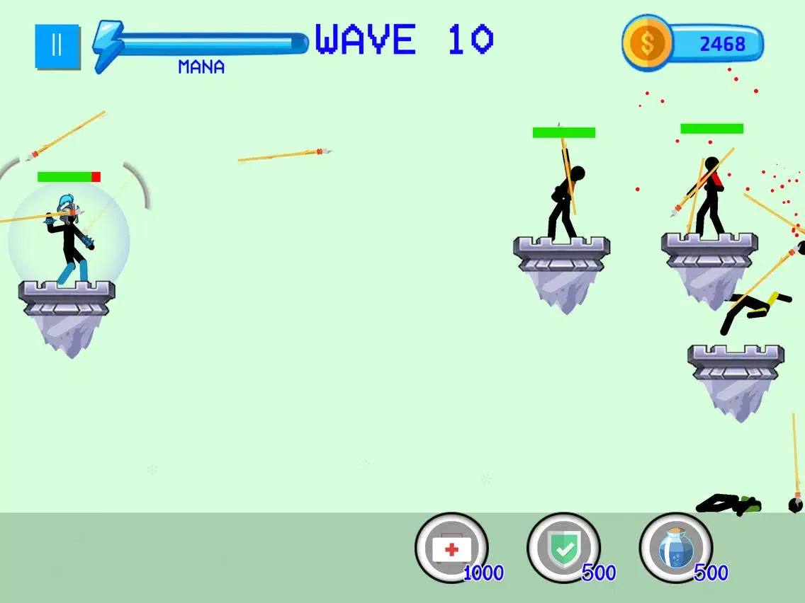 Tangkapan layar Spearman Fighting iPad 